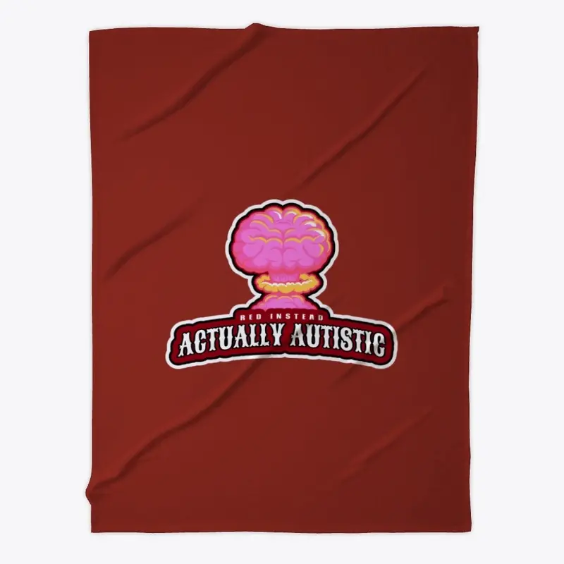 Red Instead Actually Autistic Sport Logo